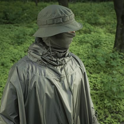 M-Tac Tactical Rain Poncho - Army Military Waterproof Ripstop Camping Hiking Outdoor Hunting Rain Ponchos