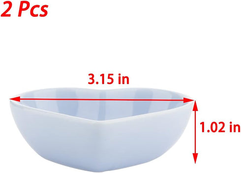 2 Pcs Hamster Ceramic Food Bowl, Anti-Turning Food & Water Dish for Hamster, Gerbil, Hedgehog (Green, Purple)