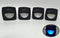 Pactrade Marine Boat LED RV Trailer Courtesy Light, Blue, 4 Pieces, 2.24"x2.24"
