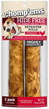 CHOMP 'EMS Chicken Hide Free Dog Chews, Rawhide Free, No Hide Alternative Chew Treat, 7", 2 Count