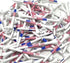 NorthPointe USA American Flag 3 ¼” Plastic Golf Tees - 100 Patriotic Tees in Bulk