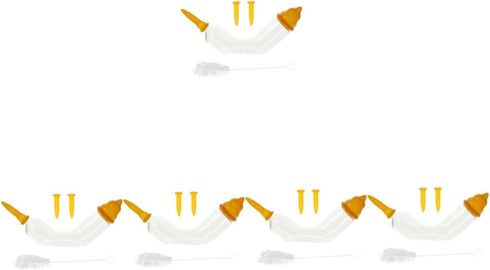 Mipcase 5sets Glass Pet Feeder Nipple for Newborn Puppies Kittens Kitten Feeding