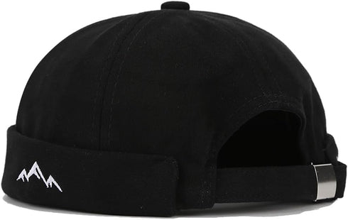 Quanhaigou Brimless Sailor Cap - Adjustable Rolled Cuff Skull Beanie Hats for Men and Women