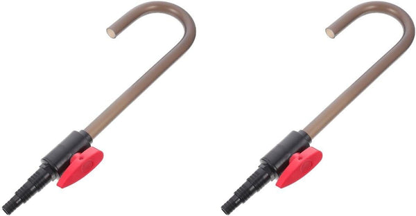 2 Pcs Aquarium Hook Water Changer, Bent Wall Mounted Fish Tank Water Changer with Flow Switch