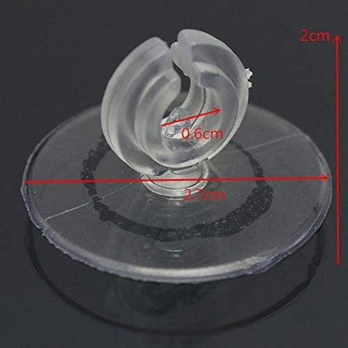 50Pcs Aquarium Fish Tank Suction Cups, Plastic Clips for Air Line Pump Tubing