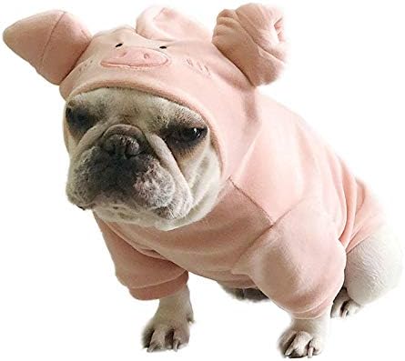 Dog Sweater - Pet Pig Pattern Sweatshirt for Small Dogs Cats, Puppy Hoodie Jacket for Spring, Winter & Autumn