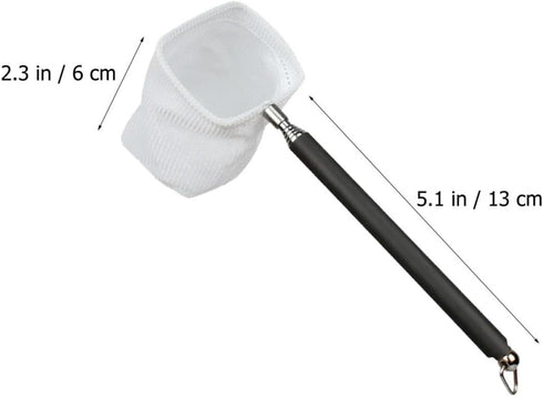 2pcs Angoily Extendable Handle Shrimp Nets Square Fine Mesh Aquarium Fishing Nets for Fish Tank and Shrimp Catching