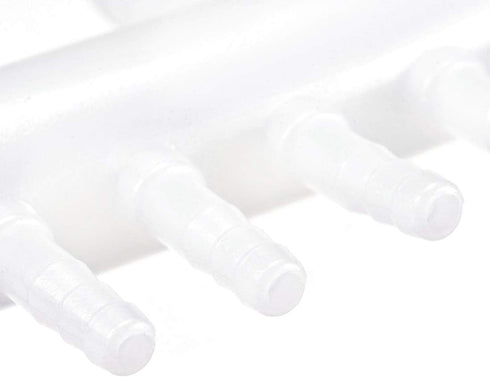 uxcell 8mm to 4mm 6 Way Aquarium Air Line Tubing Splitter Connector, Plastic Air Flow Divider for Fish Tanks