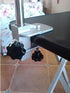 Heavy Duty Stainless Steel Dog Pet Grooming Table, Foldable Hair Dryer Stand Holder with Clamp