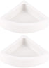 ibasenice Reptile Food Water Bowls - Ceramic Dish for Leopard Gecko (Medium Triangle, 2PCS)