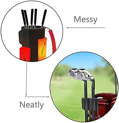 Golf Putter Clip, Golf Bag Clip on Putter Clamp Holder Organizer