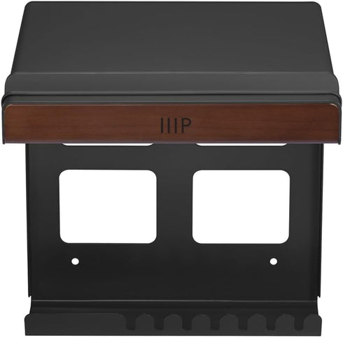 Monoprice On-Wall Bike Storage and Display Rack Mount System, Compact Design with Open Shelf and Gear Hooks