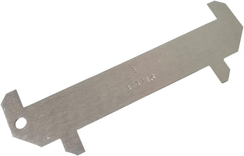 JCS (2025) 5x3-5/16 Aluminum Lobster Gauge - Gulf of Maine Legal Sizing Tool