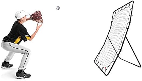 SKLZ PitchBack Baseball and Softball Pitching Net and Rebounder, Black/Red, 2' 9" x 4' 8"