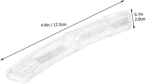 Garneck 10pcs Bicycle Reflector Decked Accessories, Professional Bike Warning Wheel Reflectors