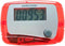 Red Portable Counter Mini Digital LCD Pedometer, Sports Walking Running Step Counter Meter with Calorie Monitor