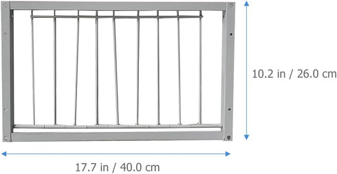 POPETPOP Pigeon Entrance Door, Iron Wire Bird Cage Door for Pigeon Breeding Supplies, White