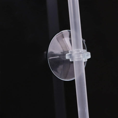 Transparent Aquarium Suction Cup Holders - 10 Pack for Fish Tank Tubing, Pumps, and Filters