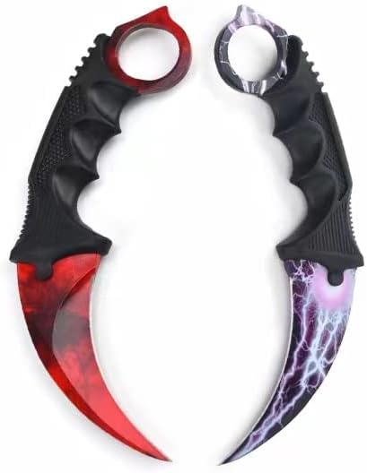 Fixed Blade Camping Knife, Stainless Steel Traning Outdoor Multi Tool, Practice Survival Pocket Knives, Hiking, Fishing, 1 PCS Knife, Random Color