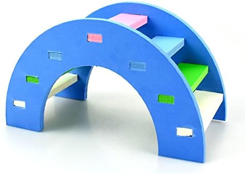 Hamster Toy Rainbow Bridge Seesaw - Small Pet Animals Wood Bridge Climb Playground Gift for Dwarf Syrian Hamsters,