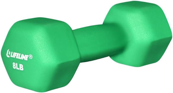 Lifeline Fitness Neoprene Dumbbell Weights - Premium Quality Equipment for Home Gym - Multiple Weight Options by Lifeline