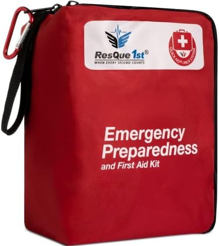 180 Travel-First Aid-Kit Car-Home Piece Survival-Kit Outdoor-Adventure - Full Portable Emergency Essential - Hiking