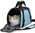 Soft-Sided Cat Carrier, Portable Foldable Pet Travel Carrier for Cats and Dogs, Airline Approved, Small Blue