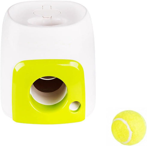 Occupiedpet Dog Tennis Ball Treat Toy, Interactive Food Reward Ball for Dogs, Non-Toxic