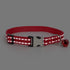 Red Cat Collar with Bells - Reflective Nylon Metal Buckle Extra Small Puppy Collar with Bell for Tiny Male Dogs and