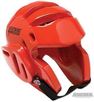 Pro Force Lightning Sparring Headgear - Medium - Red