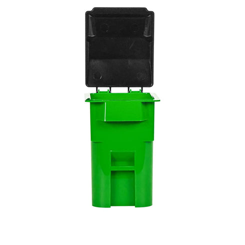 Set 4 of Mini Trash & Recycling Cans with Lid & Wheels for Wrestling Action Figures