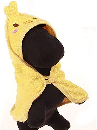 Goclothod Puppy Bath Towel - Absorbent Hooded Drying Bathrobe