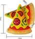 2 Pack Pizza Dog Toy with Squeaker, Plush Pizza Toys for Small, Medium, and Large Dogs (2 Slices)