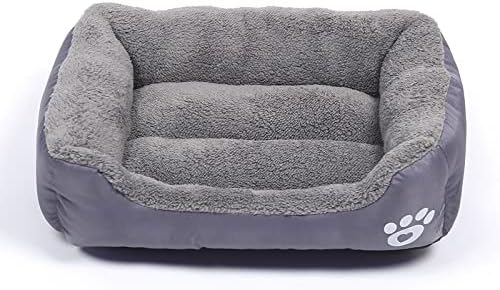 Barelove Square Dog Bed Mattress - Washable Kennel, Soft Plush Faux Fur Rectangle Sleeping Bed for Small Medium Large
