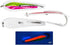KTGCOZS Pack 2 of Stainless Steel Single Hook Jig Lure UV Glow Spoon-Shaped Saltwater Fishing Jigging Lure for Mackerel