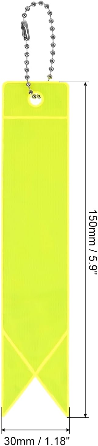 PATIKIL Safety Reflector, Reflector Tag Pendant Reflective Safety Keychain Gear for Backpack Cycling Running Wheelchairs