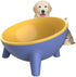 Tilted Cat Bowl 15° Slanted Non-Slip Raised Pet Food Bowl with Triangular Stand for Small Pets, 9.2 Ounces