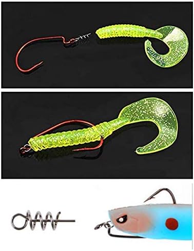 Twist Lock Hook Centering Pin Spring for Fishing, 150pcs/box, Length 0.6in-1.4in