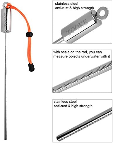 Diving Pointer, Stainless Steel Lobster Tickle Pointer Underwater Shaker Noise Maker Diving Diving Stick Rod
