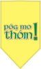 Pog Mo Thoin Yellow Large Pet and Dog Bandana Screen Printed