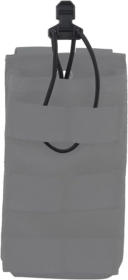Tactical Magazine Adjustable Shock Cord Retainer, Pull Tab Fast Draw Elastic Retention Straps, Mag Pouch Accessories