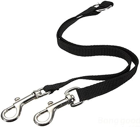 No Tangle Dog Leash Coupler, Dual Adjustable Splitter Lead for Two Dogs, Sturdy Walker Trainer Leash