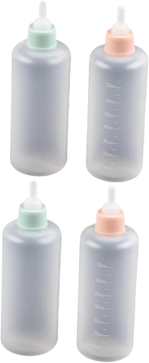 Yardwe 12pcs Silicone Pet Pacifier Bottles for Newborn Puppies and Kittens Dog