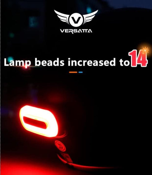 LED Helmet Light, Motorcycle Helmet Light, Bicycle Rear Red Safety Light for Night Riding, Rechargeable Type-C Cable