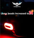 LED Helmet Light, Motorcycle Helmet Light, Bicycle Rear Red Safety Light for Night Riding, Rechargeable Type-C Cable