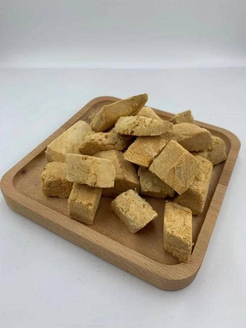 Organic Freeze Dried Dog & Cat Treats - Single Ingredient, Grain Free Food Toppers, Salmon, 3.5 oz Bag