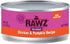 Rawz Natural Premium Canned Cat Wet Food, 12 Pack Chicken Variety Bundle, 3oz Cans, Includes Hotspot Pets Bowl