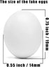 WOLEDOE 8Pcs 14mm*19mm Fake Bird Eggs, Stop Egg Laying fit Parrotlet, American Parakeet, Budgie, Diamond-Dove