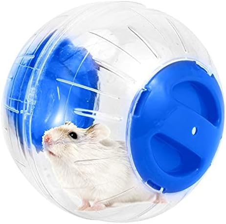 Mini Cute Dwarf Hamster Running Ball, 4.72 Inches Crystal Ball for Hamsters, Silent Exercise Wheel for Hamsters Less