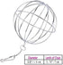 Tfwadmx Stainless Steel Rabbit Hay Feeder, Grass Play Hay Ball Chew Toy, Small Animals Hay Manger Dispenser